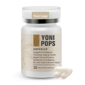 개인 상표 유기 질 청소 알약 질 좌약 여성 해독 붕산 캡슐 Yoni Pops