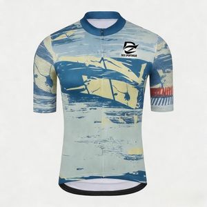 Venta Directa, Jersey de Ciclismo Transpirable con Nuevo Diseño Estampado, Secado Rápido, para Hombre y Mujer, Manga Corta, para Eventos Deportivos, Carreras de Carretera - Product Image 1