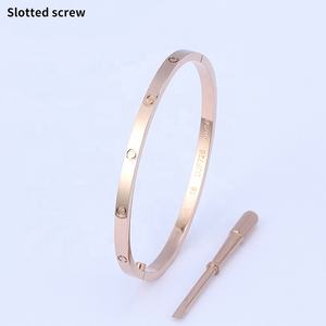 Braccialetti d'amore designer di lusso gioielli versione Slim Love vite braccialetti in acciaio inossidabile marca cacciavite sottile per amanti <span class=keywords><strong>bracciale</strong></span> - Product Image 3