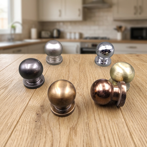 Custom Stainless Steel Ball <b>Knobs</b> <b>for</b> Bedroom <b>Dresser</b> Cabinets Drawers School Use Modern Design Eco-Friendly Easy Installation - Product Image 1