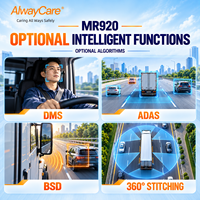 Caméra embarquée AlwayCare AI, enregistreur vidéo de véhicule, DVR mobile, DMS, ADAS, BSD, 4G, GPS, WiFi, CMS, surveillance à distance, camion lourd, bus
