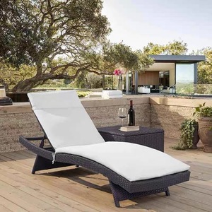 Chaise longue de plage en rotin PE, portable, pour l'extérieur, le bord de la piscine, l'hôtel - Product Image 3