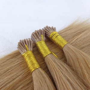 Extensions de cheveux I-Tip brésiliennes vierges non traitées, à pointe plate, pré-collées, double trame, super double drawn, avec pointes renforcées - Product Image 4
