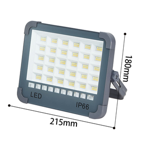 Projecteur LED 215x180mm IP44 Étanche 6000K Lumière du jour Montage mural Éclairage extérieur de jardin Certifié CE Batterie au lithium Camping - Product Image 1