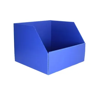 Storage In Warehouse Or Supermarket Stackable Warehouse Storage Bin Corflute Plastic Clothing Parts Shelf Picking Bins