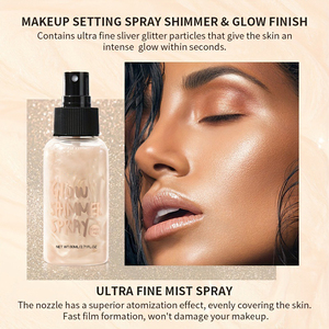 <span class=keywords><strong>Spray</strong></span> illuminateur liquide en gros, brume scintillante pour le visage et le corps, éclat illuminant, fabricant de cosmétiques OEM en marque privée - Product Image 4