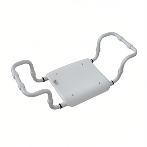 Sedile da Bagno Regolabile in Polipropilene, Telaio Bianco, Lunghezza 30 cm, Larghezza 40 cm, Attrezzatura di Sicurezza per il Bagno - Product Image 2