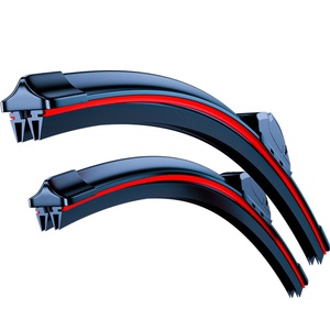 Ücretsiz Numune Çift Ön Çerçevesiz Cam Sileceği HD Dört Kauçuk Silecek Araba Sileceği - Product Image 1