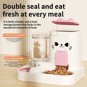 Distributeur automatique de nourriture et d'eau pour animaux de compagnie 2 en 1, grande capacité, bol pour chien et chat, fontaine à boire pour une utilisation à la maison, en intérieur et en extérieur - Product Image 3