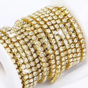थोक स्टेनलेस स्टील गैंडे कप चेन सिवन क्रिस्टल गैंडे चेन गैंडे - Product Image 3