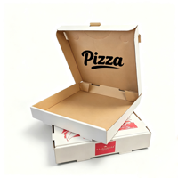 Boîtes à pizza à emporter en carton ondulé kraft de qualité alimentaire SP3901, directement de l'usine, 6/7/8/9/10/12/14/16 pouces, pour la livraison en restaurant