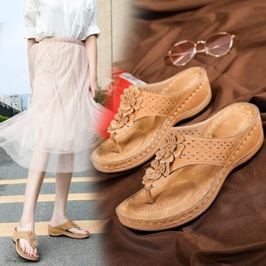 Sandali Quadrati da Donna Bohémien Retrò con Logo Personalizzato, Punta Aperta, Piattaforma Romana, Aumento di Altezza, Slip-On Estivi, Antiscivolo - Product Image 4