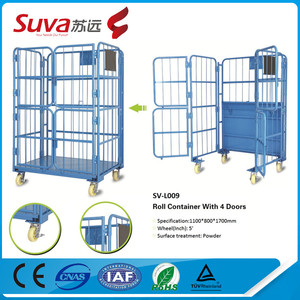 Contenedor de almacenamiento <span class=keywords><strong>grande</strong></span> rueda para transportar mercancías almacén jaulas - Product Image 6