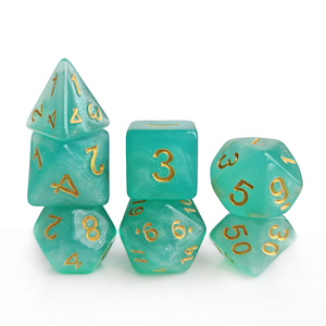 Tùy Chỉnh Bán Buôn Đa Diện 16Mm Acrylic Long Lanh Dnd Con Xúc Xắc Thiết Lập 7 cái/bộ Dungeons Và Con Rồng <span class=keywords><strong>RPG</strong></span> Hội Đồng Quản Trị Trò Chơi Xúc Xắc - Product Image 2