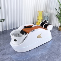 Chaise de massage électrique intelligente au design moderne et épuré B101 pour salon de coiffure, thérapie thaïlandaise de la tête, avec bassin en céramique réglable