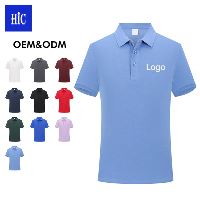 Vente en gros polos vierges broderie personnalisée LogoT-Shirts plaine Golf Polo T-shirts personnalisé unisexe Polo Shirt