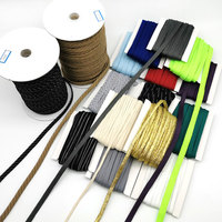 CF003 Kledingstuk Accessoires 5Mm-1Cm Polyester Platte Touw Holle Koord Voor Schoenveter Of Trekkoord In Roll