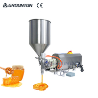 Machine de remplissage de sachets de boissons et d'aliments semi-automatique personnalisée, horizontale, pneumatique, contrôlée par PLC, avec haute précision