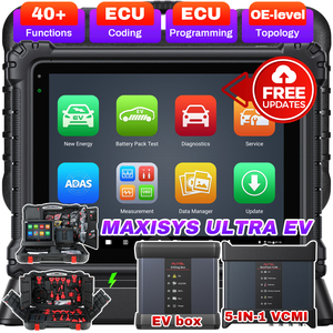 แท็บเล็ตวิเคราะห์ยานยนต์ Autel MaxiSys Ultra พร้อมฟังก์ชันการเข้ารหัส ECU ขั้นสูง และ MaxiFlash VCMI สำหรับการวิเคราะห์เครื่องยนต์รถยนต์หลายประเภท - Product Image 5