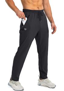 Pantalon de golf avec logo personnalisé Pantalon de jogging tissé léger, respirant, à séchage rapide pour le travail avec 3 poches - Product Image 5