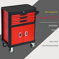 Chariot d'atelier mobile pour outils et pièces de réparation automobile, armoire à outils à 3 tiroirs, profondeur 710 mm