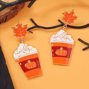 Design Sense, accesorios <span class=keywords><strong>de</strong></span> ambiente festivo, calabaza <span class=keywords><strong>de</strong></span> Halloween, taza <span class=keywords><strong>de</strong></span> Cola, pendientes <span class=keywords><strong>de</strong></span> hoja <span class=keywords><strong>de</strong></span> arce para mujer - Product Image 5