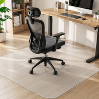 Tapis de chaise de bureau pour moquette, grand tapis de protection pour chaise de bureau, tapis de protection pour chaise d'ordinateur, chaise à roulettes et usage domestique/bureau