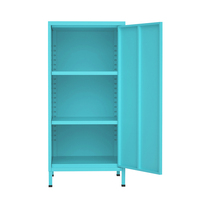 Vente en gros de mini armoire pliable multifonctionnelle en métal, meuble de chambre moderne de style nordique, armoire de chevet à une seule porte