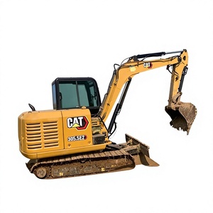 Miniexcavadora hidráulica EPA Caterpillar CAT 305.5 con motor, equipo compacto de construcción con accesorio de cucharón - Product Image 1