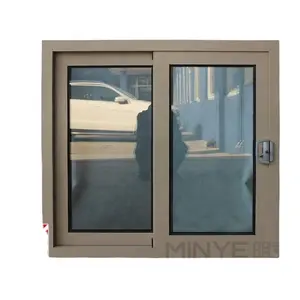 El huracán impacto diseño de ventana de marco de aluminio se ventanas exteriores para la venta/ventana corredera