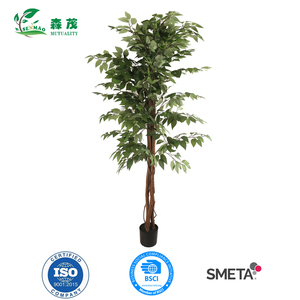 Hierba Artificial de Ficus de Plástico con Hojas de Tacto Natural para Decoración del Hogar y Jardín, Resistente a los Rayos UV y al Fuego, 180 cm, Gran Venta <span class=keywords><strong>2022</strong></span> - Product Image 1