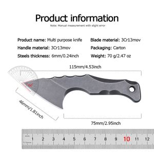 Cuchillo de Hoja Fija de Acero D2 Personalizable para Supervivencia en la Naturaleza, Cuchillo Táctico Multifuncional para Camping con Soporte OEM - Product Image 3