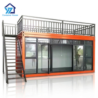 Maison conteneur extensible de luxe 20 pieds 30 pieds 40 pieds préfabriquée avec salle de bain, design moderne et respirant