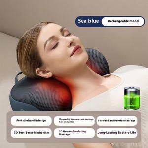 Tragbares Gesundheits-Massagegerät für Nacken und Körper Shiatsu-Knetmassage Wärmekissen Zervikales Massagekissen mit Zeitsteuerung - Product Image 4