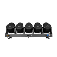 Projecteur de scène linéaire à LED ZY 5x120W RGB+jaune DMX IP20 avec zoom, faisceau, wash et effet d'anneau halo pour événements DJ