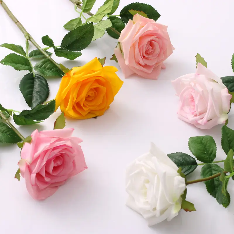 ホームデコ人工バラ人工シルクガーデンバラの花リアルなデザイン造花リアルタッチローズ