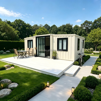 Maison conteneur modulaire préfabriquée extensible résistante aux ouragans 20ft 40ft, maison mobile pliable, mini-maison préfabriquée 2 ou 3 chambres