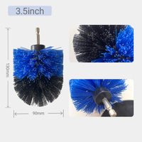 Kit de brosses pour perceuse rotative, brosse pour nettoyer le pont de bateau, brosse pour perceuse, nettoie efficacement le sol, les tapis