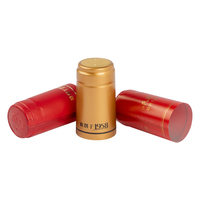 Capsules thermorétractables en PVC à bande déchirable couleur personnalisée, de haute qualité, pour bouteilles de vin, jus, condiments et bouteilles en verre