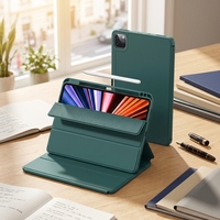 Étui pour tablette en cuir pliable intelligent pour iPad Pro 2024