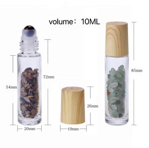 Flacone a rullo di ametista con pietre preziose per liptint dark circle set di flaconi di bambù scuro e contagocce flacone a rullo <span class=keywords><strong>ama</strong></span> - Product Image 3