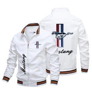 Oferta Especial Chaqueta de Carreras Ford <span class=keywords><strong>Mustang</strong></span> de Alta Calidad para <span class=keywords><strong>Hombre</strong></span> Estándar para Deportes Ocio Primavera Otoño Moda con Letras Bordadas - Product Image 3