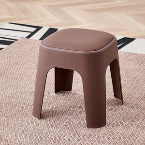 Tabouret bas en plastique pour la maison, <span class=keywords><strong>entrée</strong></span> du salon, changement de chaussures, petite chaise pour la maternelle, tabouret carré rembourré pour enfants - Product Image 2