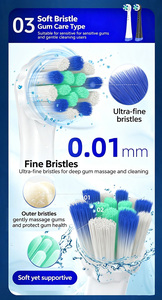 US EU Patent Design Compatible with Oral-B Electric <strong>Toothbrush</strong> Replacement Heads Household Use Ultimate Clean Io <strong>Toothbrush</strong> Head - Product Image 3