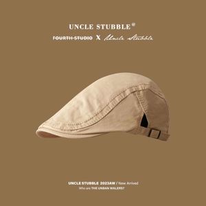 หมวกทรงนิวส์บอยสีพื้นสไตล์เรโทร หมวกเบเร่ต์อเนกประสงค์เรียบง่าย รุ่นลำลองสำหรับทุกฤดูกาล - Product Image 1