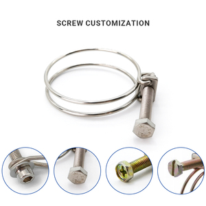 Abrazadera de Doble Alambre para Manguera, de Acero Galvanizado, Ajustable de 34-38 mm, para Manguera Contra Incendios, Tubo de Goma, Conexión de Tubería de Plástico - Product Image 3
