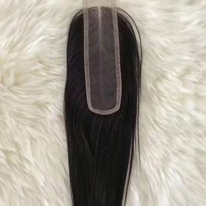 Peluca de Cabello Humano Remy Indio 2x6 Transparente para Cierre Invisible con Parte Media, 180% de Densidad, Sin Pegamento, Cobertura Completa - Product Image 4