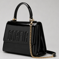 Sac bandoulière en cuir vegan pour femme, petit sac à rabat structuré, bandoulière large à motifs, plusieurs couleurs, sac fourre-tout