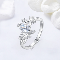 Bague en argent S925 en gros, bague simple pour femme, ensemble de bagues pour les doigts, zircone, mode Mori, bague de luxe