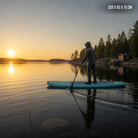 Planche de surf gonflable complète prête à l'emploi pour sports nautiques en rivière, mer, plage, camping et exploration aquatique JADE pour modèle 265 400kg